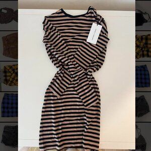 Ninety Percent Tan and black striped dress